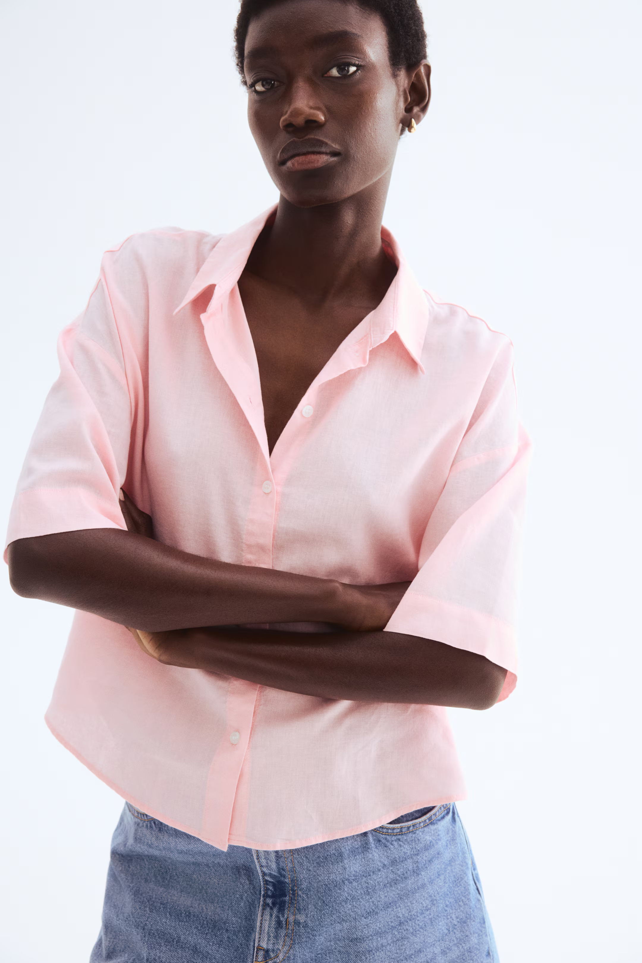 Linen-Blend Shirt | H&M (US + CA)