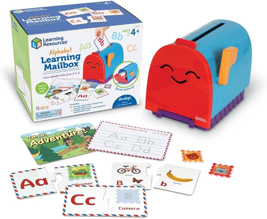 Learning Resources Alphabet Learning Mailbox - ABC Learning Toys for Kids Ages 4+, Montessori Pre... | Amazon (US)