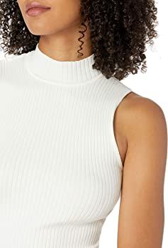 The Drop Women's Karolina Sleeveless Mock Neck Rib Sweater | Amazon (US)