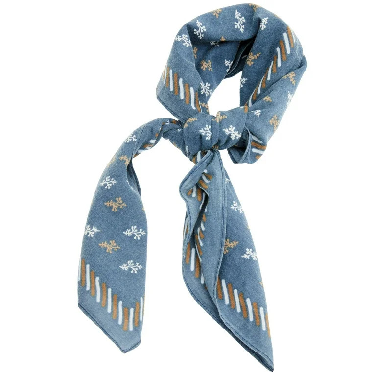 Cleo + Wolf Women's Patterned Bandana Blue One Size | Walmart (US)