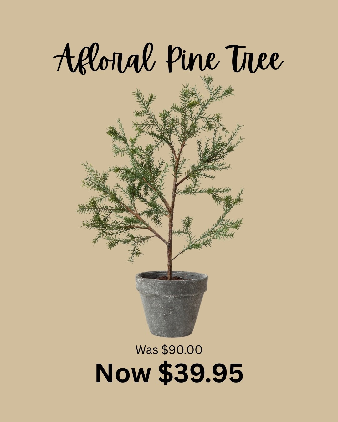 Please don’t get mad at me but…🤣🤣🤣. Afloral is a great place to buy faux plants and stems and this 19” faux pine tree is on massive sale.

#LTKSeasonal #LTKHome #LTKSaleAlert