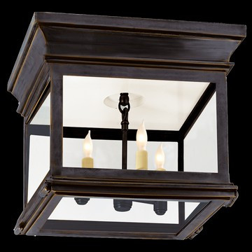 Club Small Square Flush Mount in Various Colors and Designs | Burke Decor