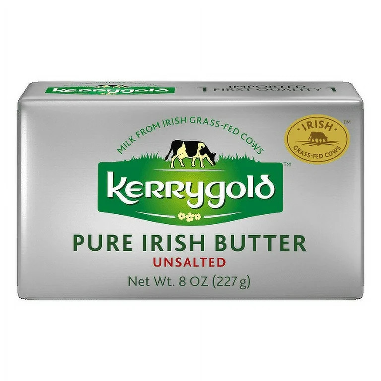 Kerrygold Grass-Fed Unsalted Pure Irish Butter Foil, 8 Oz. | Walmart (US)