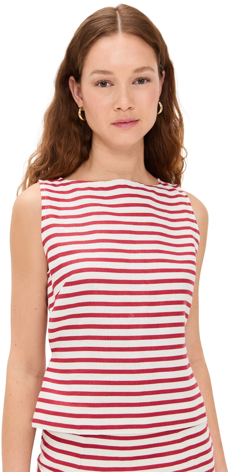 FAITHFULL Kelly Top Breton Stripe Red 10 | Shopbop