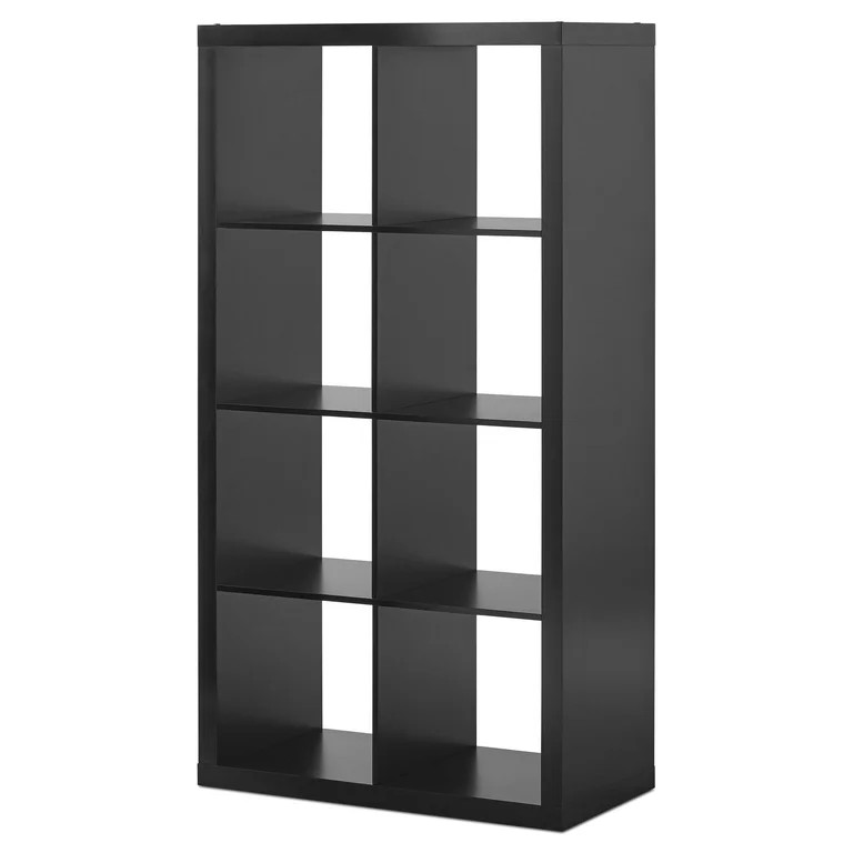 Better Homes & Gardens 8 Cube Storage Organizer, Solid Black - Walmart.com | Walmart (US)