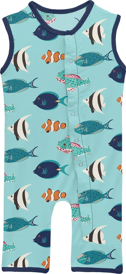 Fish Print Tank Romper | Nordstrom