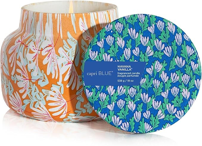 Capri Blue Scented Candles - Pattern Play Glass Jar Candles - Long Lasting Soy Wax Blend - Luxury... | Amazon (US)