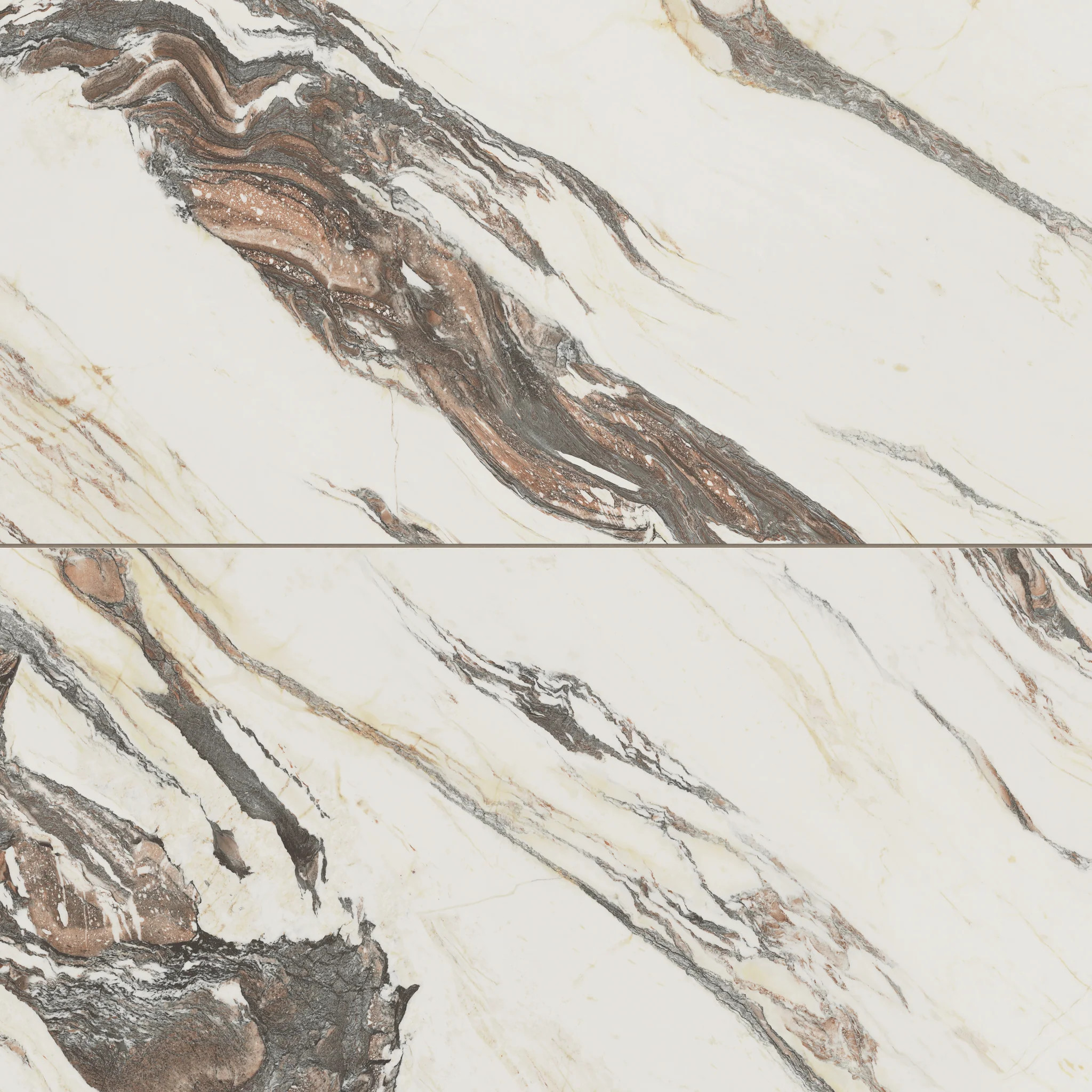 Aniston 24x48 Matte Porcelain Tile in Calacatta Viola | Edward Martin