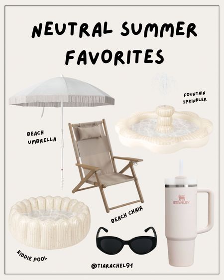 Cute & neutral summer beach/ backyard fun 

#LTKSeasonal #LTKhome #LTKtravel