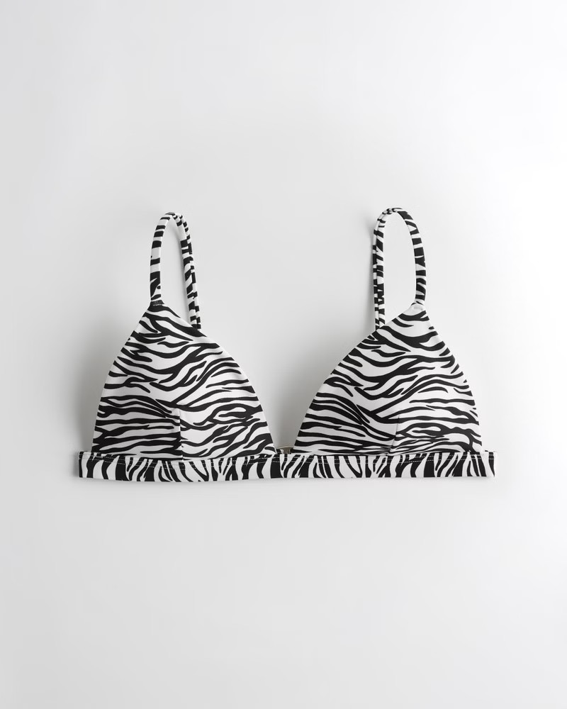 Girls Textured Triangle Bikini Top from Hollister | Hollister (US)