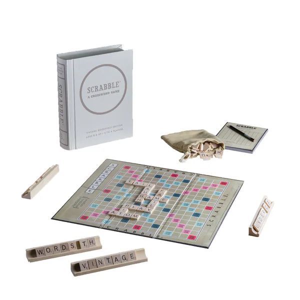 Scrabble Game Linen Book Vintage Edition | Bed Bath & Beyond