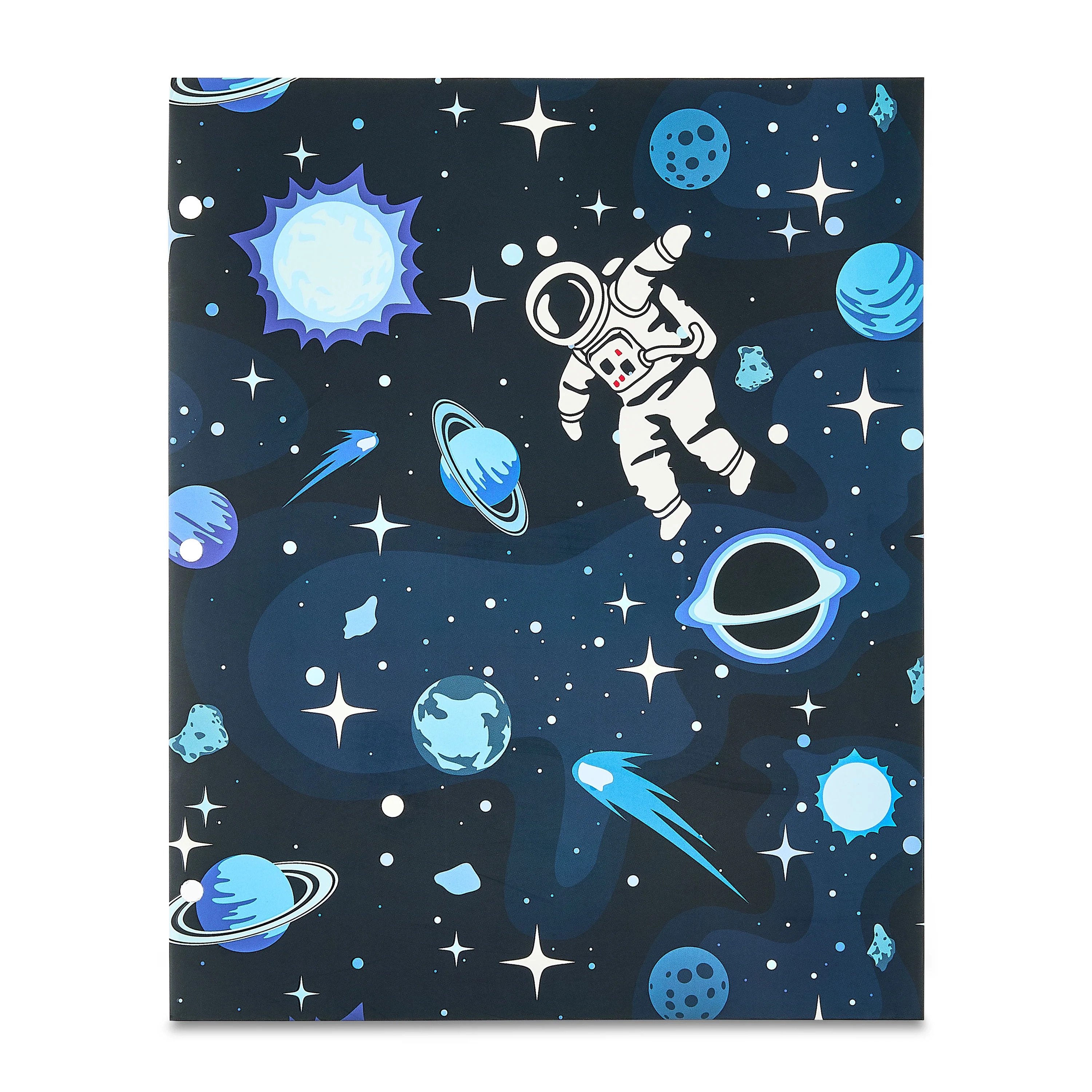 Pen+Gear 2-Pocket Paper Folder, 9.37" x 11.75", Blue Astronaut | Walmart (US)