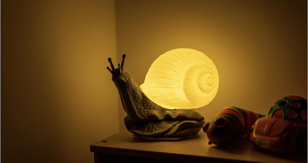 Bright Snail Lamp, 3d Snail Lamp, Desk Decoration, Office decoration, Custom Lamp, Snail Light, C... | Etsy (US)