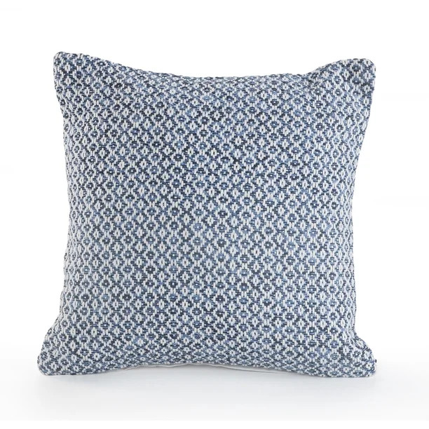 LR Home Diamond Decorative Throw Pillow, Navy Blue / White, 18" Square, Count per Pack 1 - Walmar... | Walmart (US)