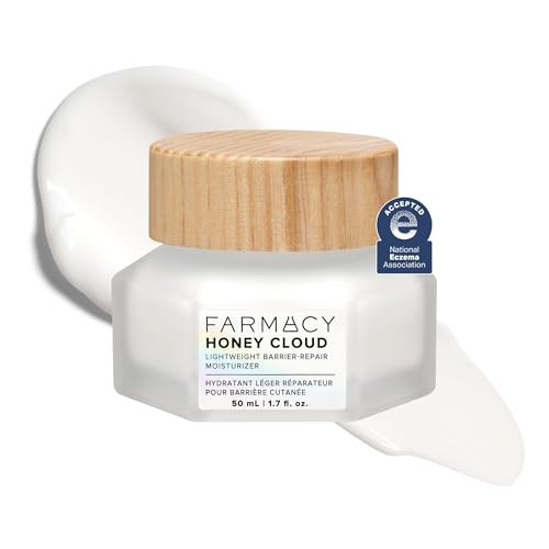 Farmacy Honey Cloud Face Moisturizer Cream - Lightweight Face Lotion with Hyaluronic Acid + Peptides - Breathable Moisture + Barrier Repair - Facial Moisturizer for Combo, Sensitive + Oily Skin (50ml) | Amazon (US)