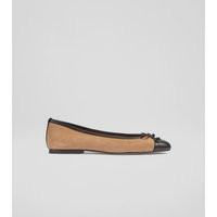 Lk Bennett Women's Leather Bow Slip On Ballet Pumps - 5 - Natural Mix, Natural,Natural Mix | Marks & Spencer (UK)