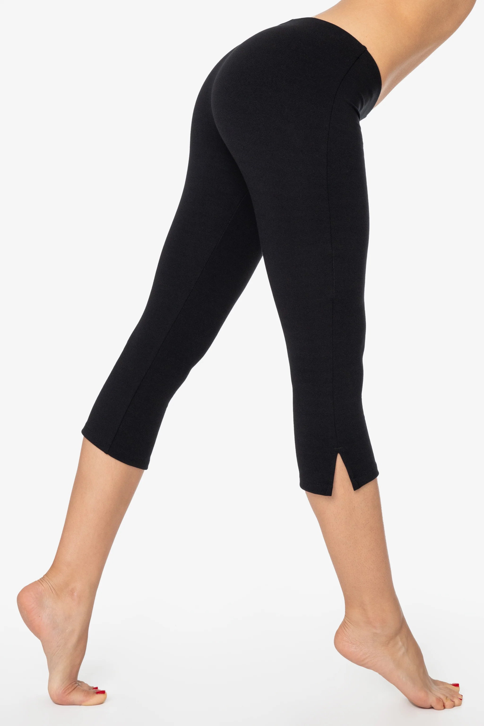 PON3226 - Ponte Low Rise Capri | Los Angeles Apparel