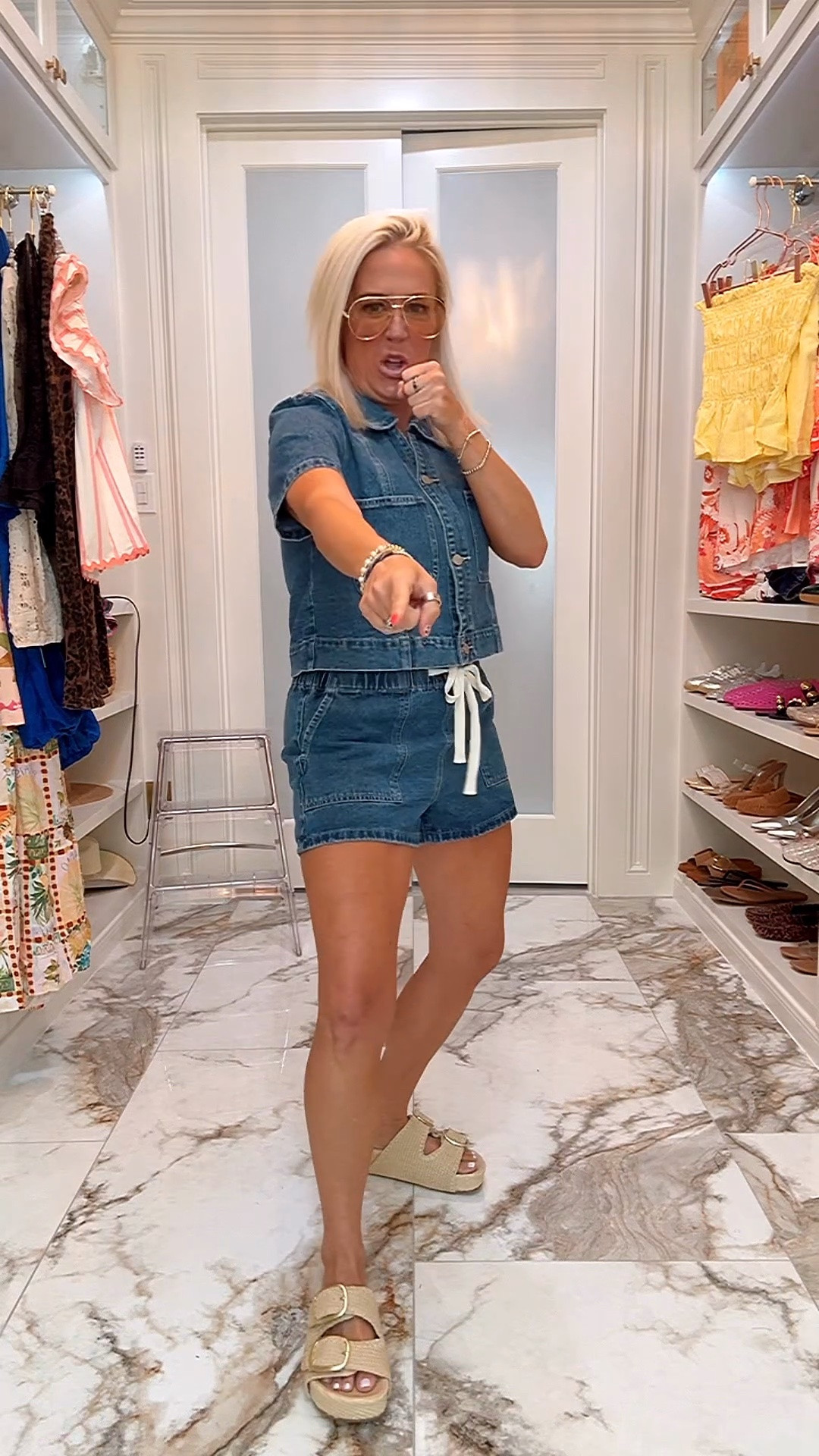 Love this denim set on sale / small