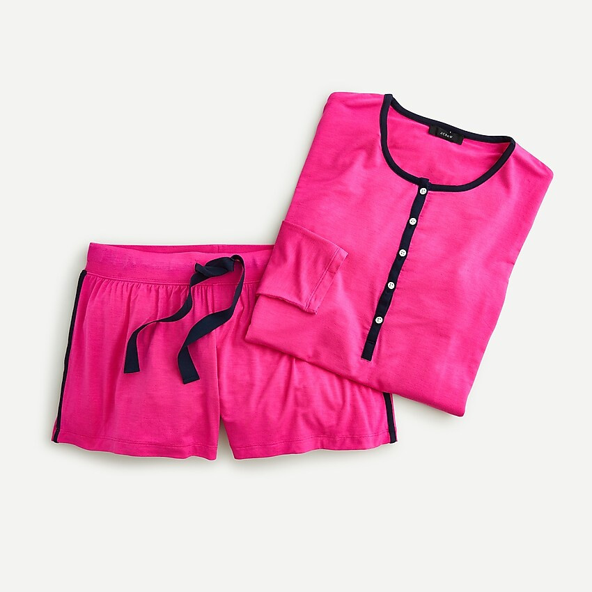 Henley pajama set in softest jersey | J. Crew US
