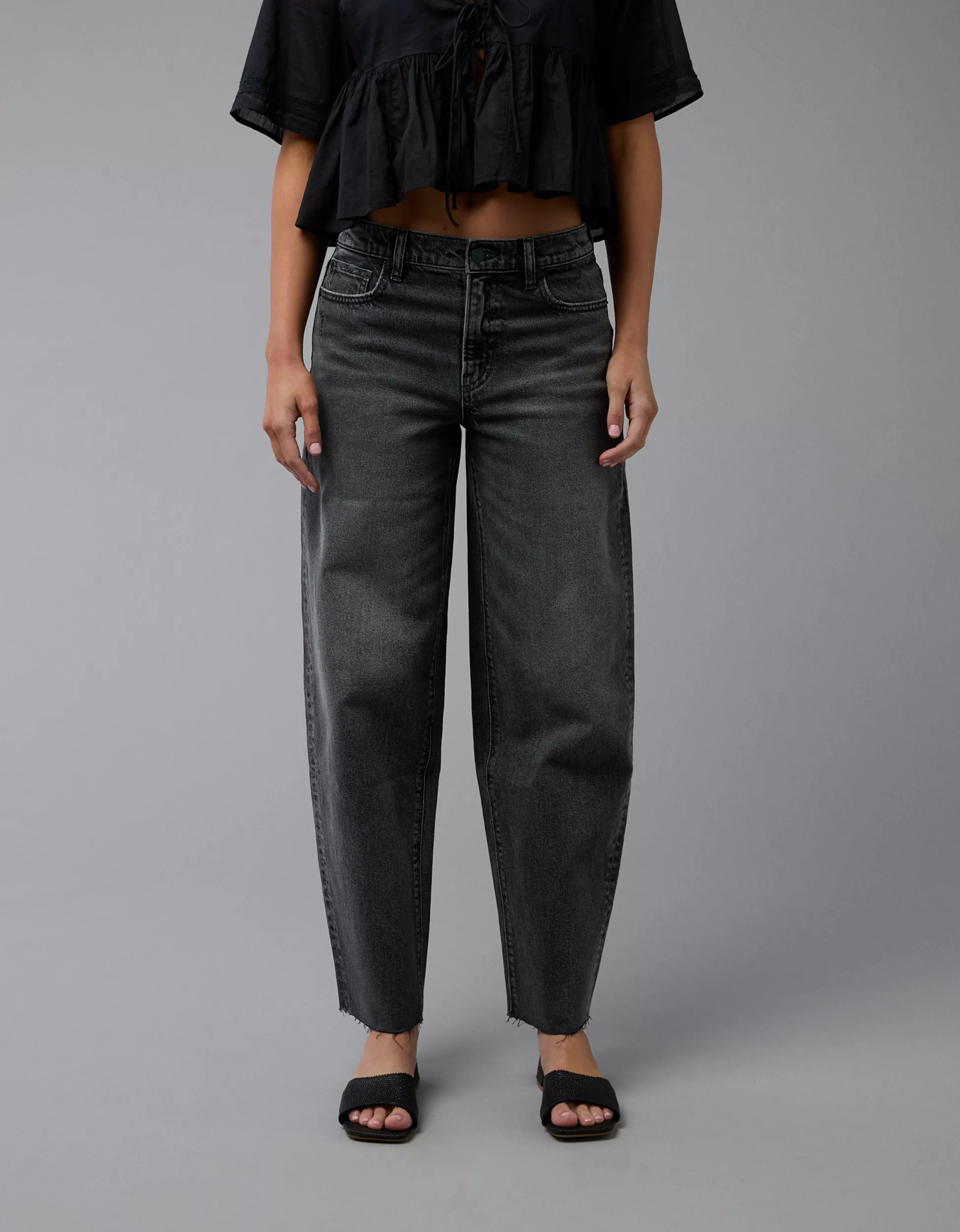 AE Stretch Barrel Jean | American Eagle Outfitters (US & CA)