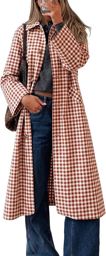 Loose Fit Straight Outerwear, Winter Warm, Work Office Commute, Casual Trendy Overcoat, Spring Fa... | Amazon (US)