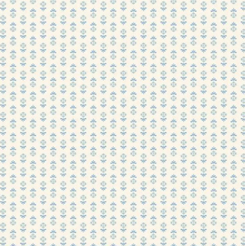 Crib Sheet Blue Block Print Floral Bassinet Changing Pad-fitted Sheet Soft Blue Ivory Cream Boys ... | Etsy (US)