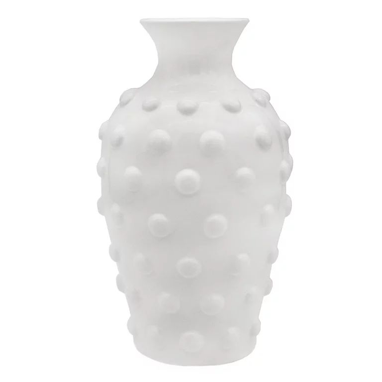 AuldHome Old-Fashioned White Hobnail Vase; Vintage Decor for Home, Office, Events | Walmart (US)