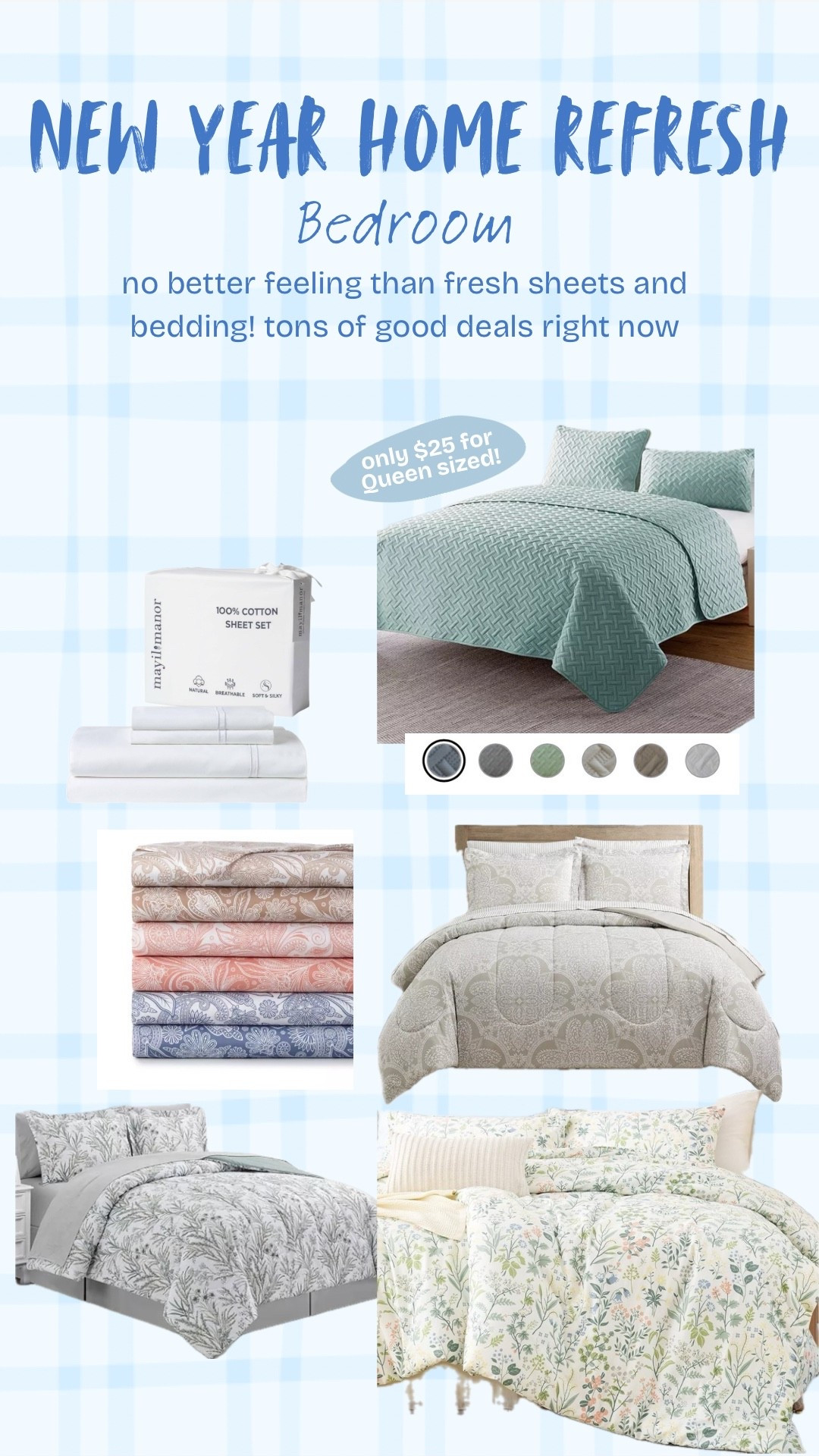 Bedding, bedroom, sheets, comforter, home refresh 

#LTKFindsUnder100 #LTKHome #LTKSaleAlert