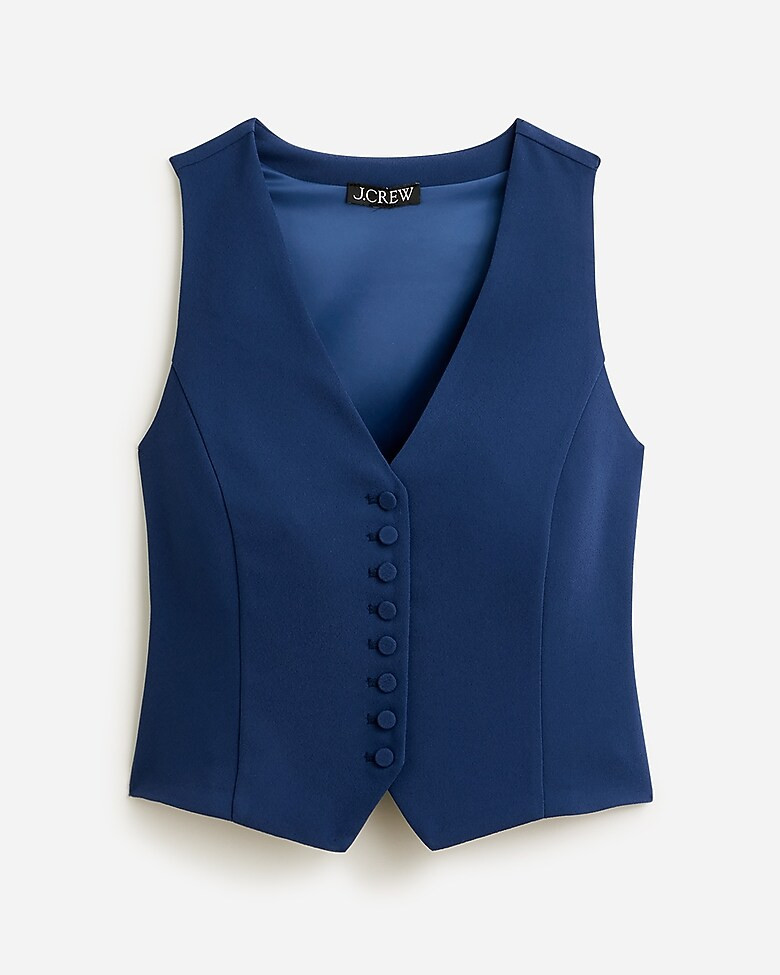 Slim-fit tuxedo vest in city crepe | J. Crew US