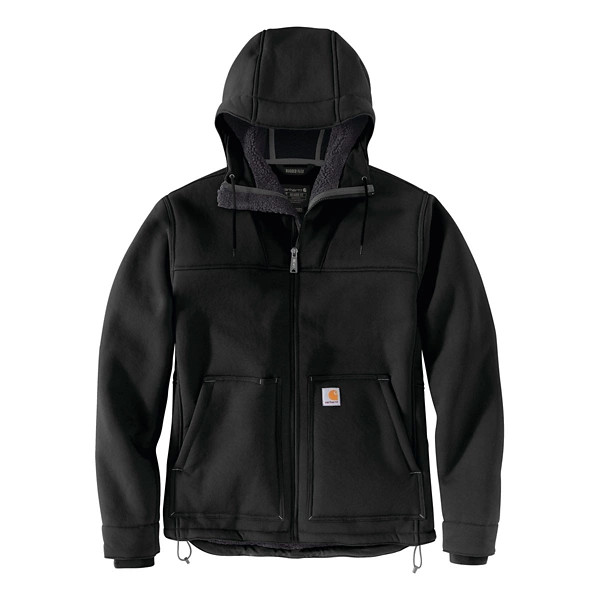 Men's Carhartt Super Dux Relaxed Fit Sherpa-Lined Active Softshell Jacket Large N04-Black | Scheels