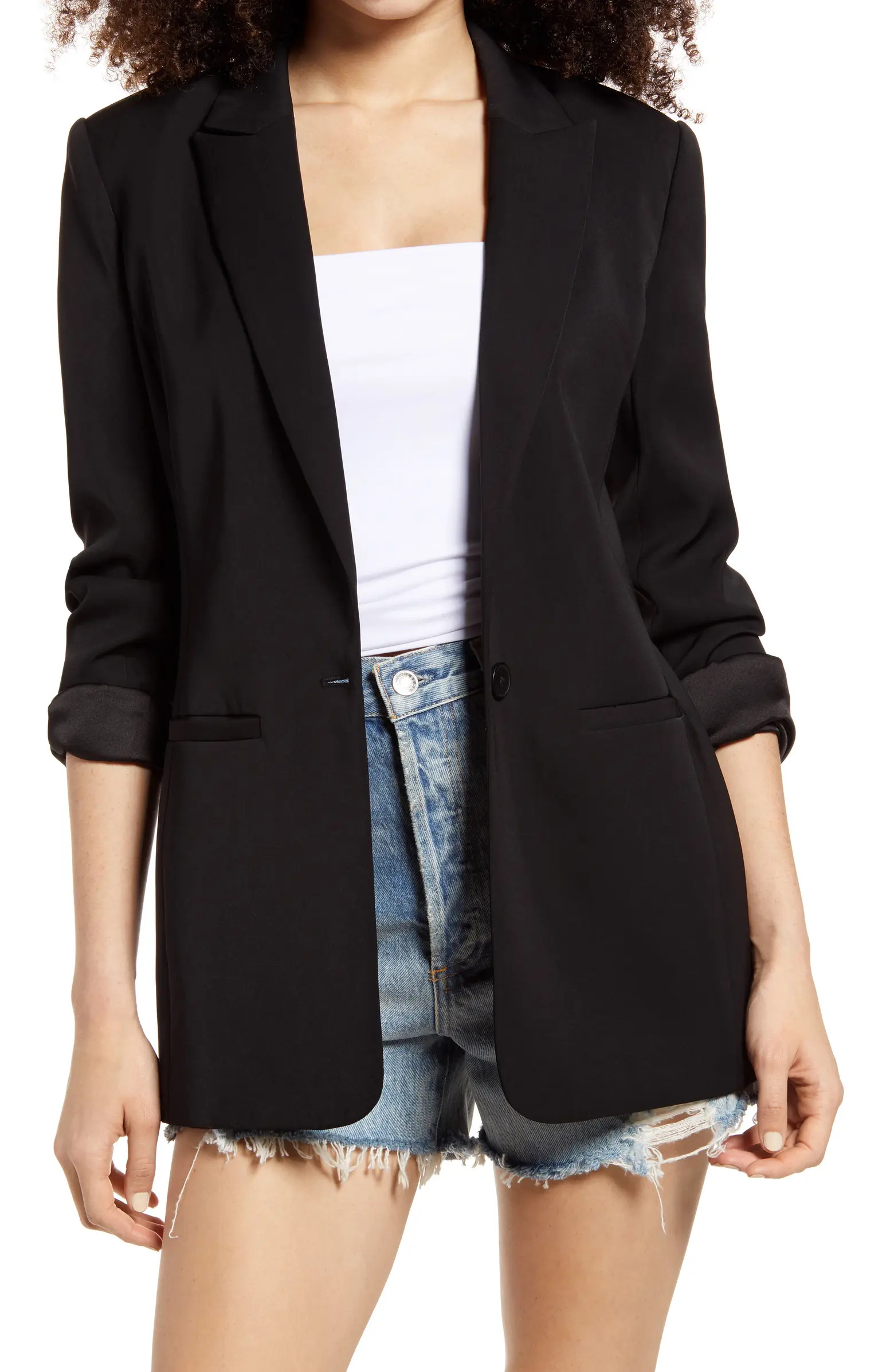 Tailored Single Button Blazer | Nordstrom
