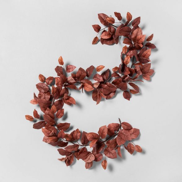 Faux Rust Aspen Leaves Garland - Hearth & Hand™ with Magnolia | Target