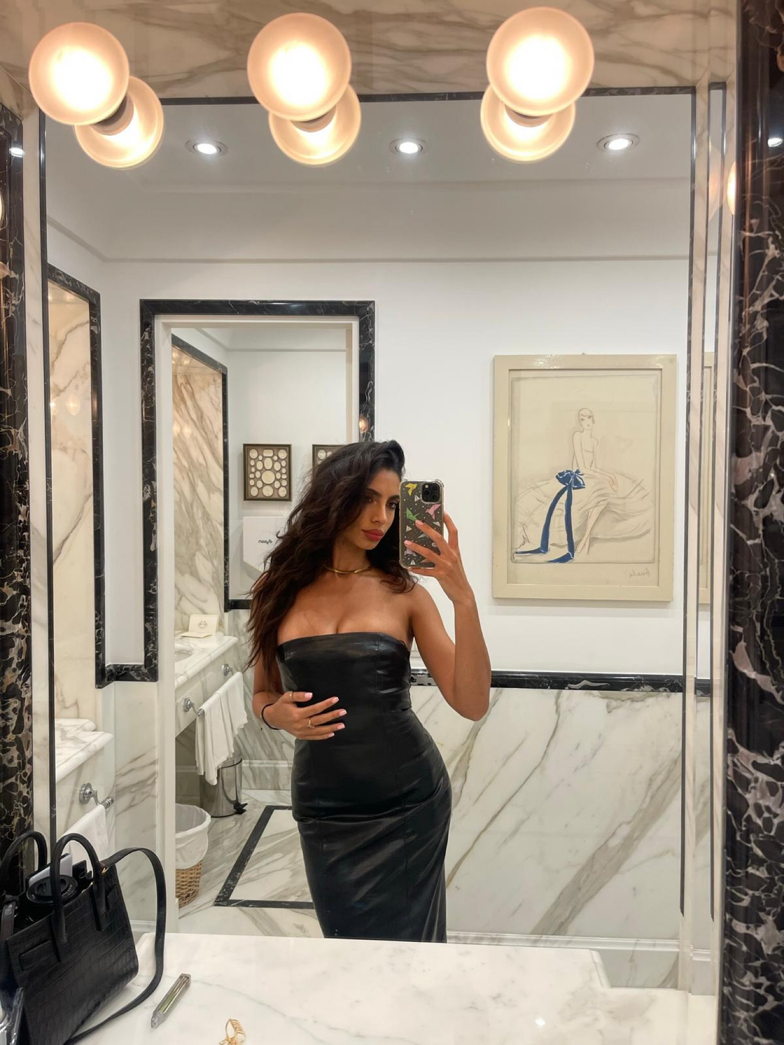 Faux leather bandeau dress, pencil dress, black pvc dress, Kyle Victoria lip lit, date night outfit, evenings outfit 

#LTKstyletip #LTKSeasonal #LTKeurope