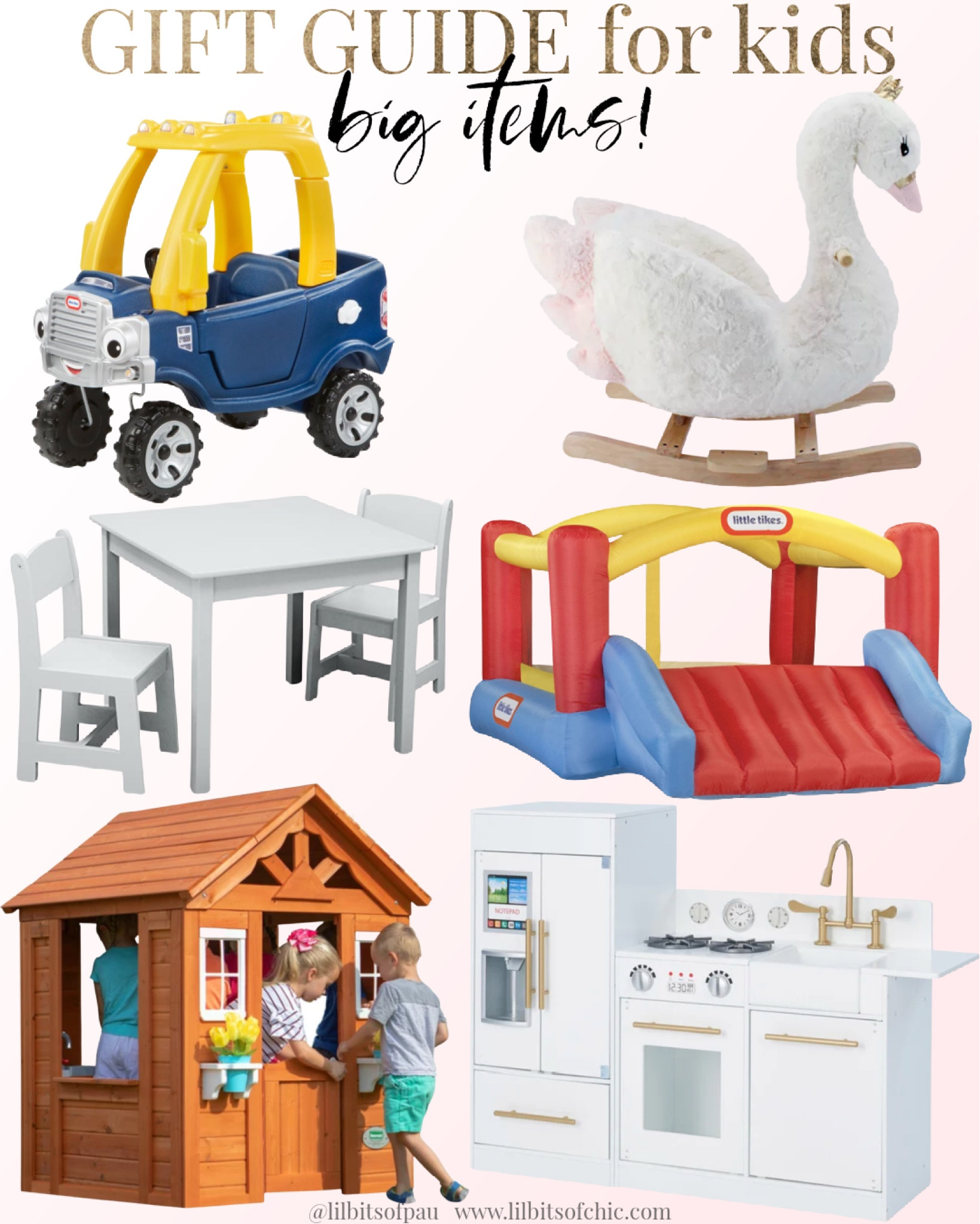gift guide for kids, little play kitchen, kids playhouse, kids table

#LTKCyberweek #LTKGiftGuide #LTKkids