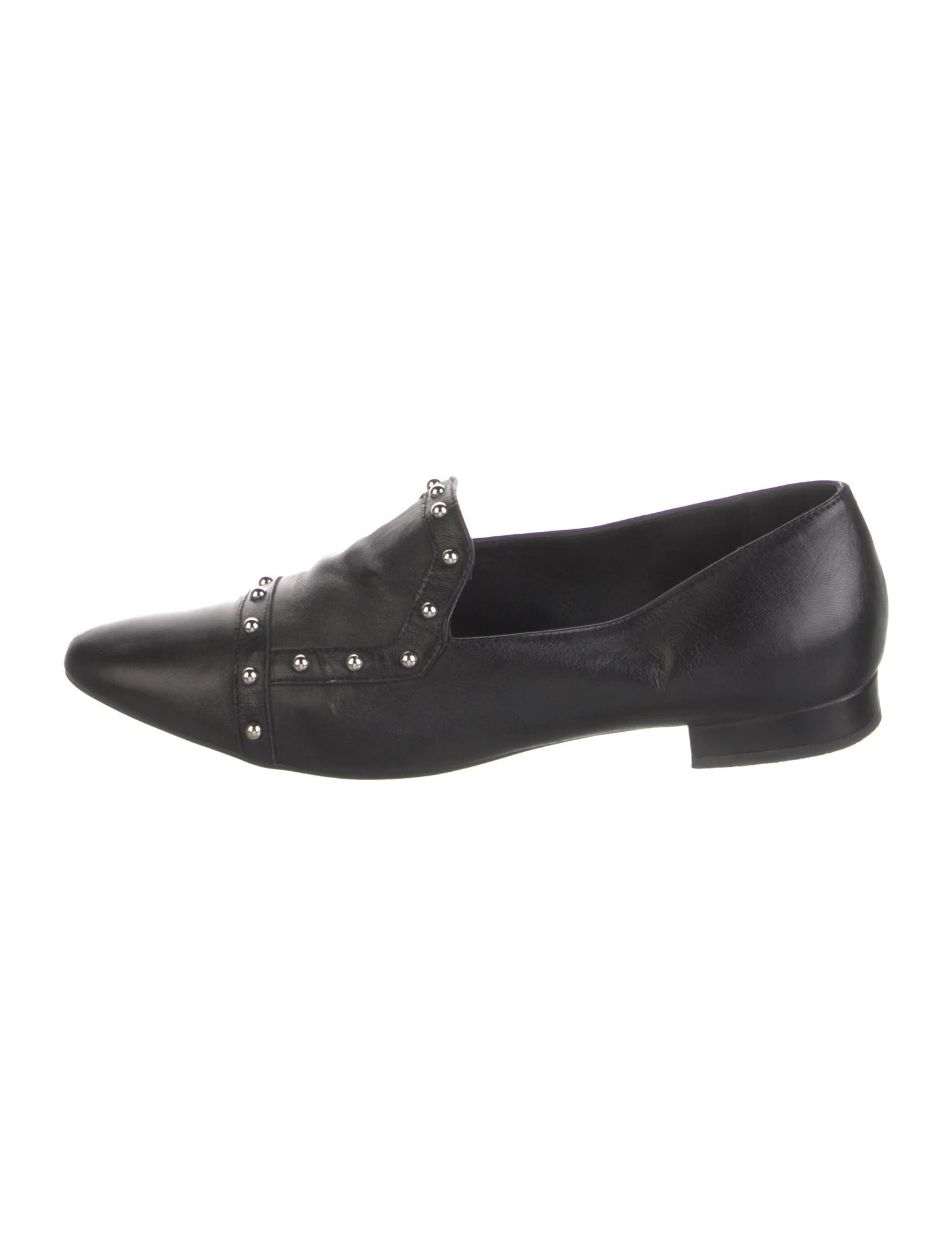 AGL Leather Loafers - Black Flats, Shoes - WAGLE32143 | The RealReal | The RealReal