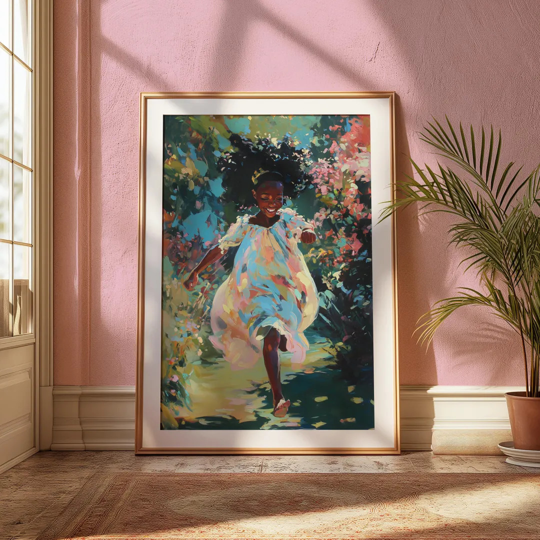 LITTLE FREEDOM, Black Girl Art, Elegant Art, Magical Art, African American Art, Beautiful Bubbles... | Etsy (US)