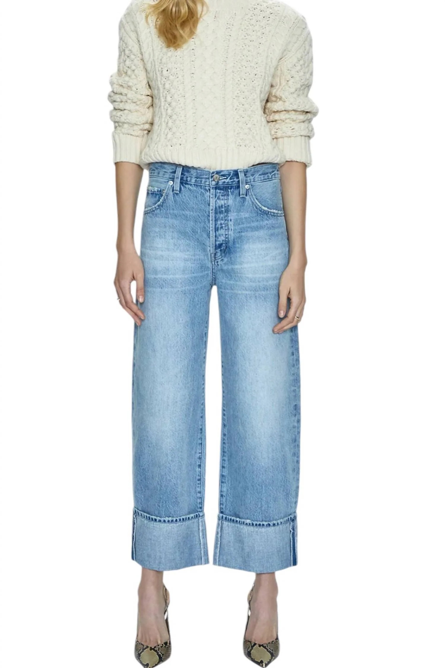 Ryder Cuffed Denim Jeans | Shop Simon