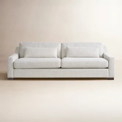 Brooklyn 96" Sofa in High Performance Monique Linen Fabric | Wayfair North America