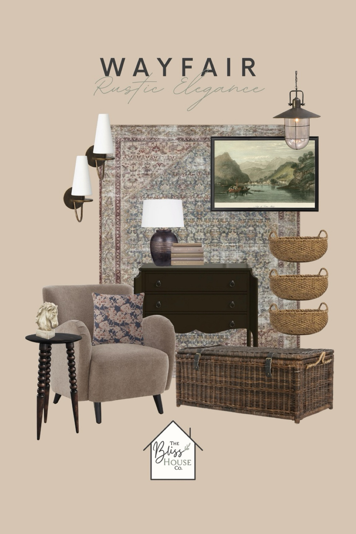 Absolutely love this Rustic Elegance mood board from Wayfair! 🌾✨ Transform your space with cozy textures and vintage charm. 🛋️🪵

#LTKHome #LTKStyleTip