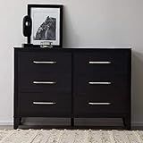 Edenbrook Daley Six Drawer Bedroom-Modern Design-Easy Assembly, Black Dresser | Amazon (US)