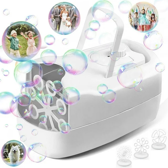 Bubble Machine for Kids, 2 Speeds & 10000+ Bubbles per Minute, Bubble Blower for Toddlers with 3 ... | Walmart (US)