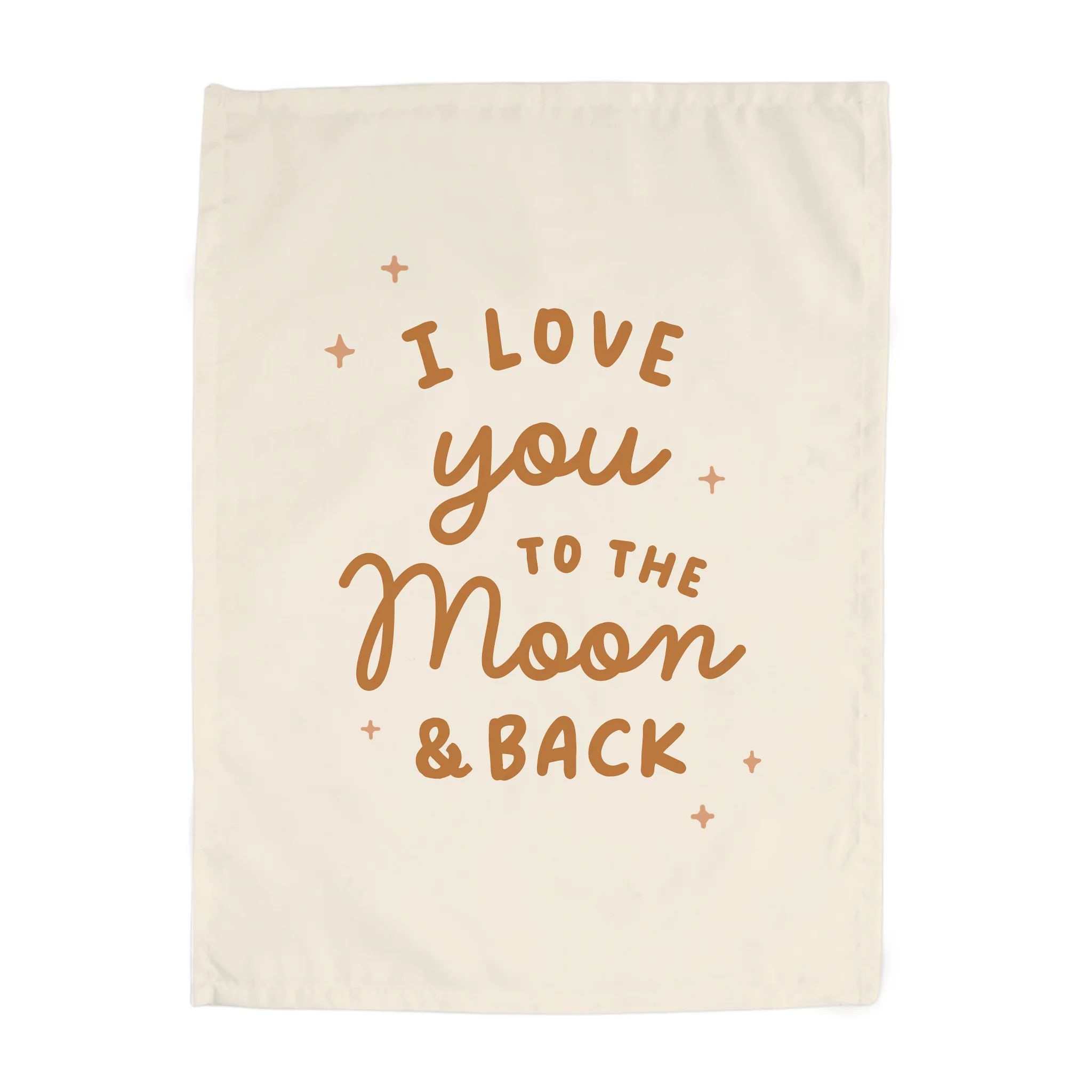 {Neutral} Love You To The Moon Banner | Hunny Prints