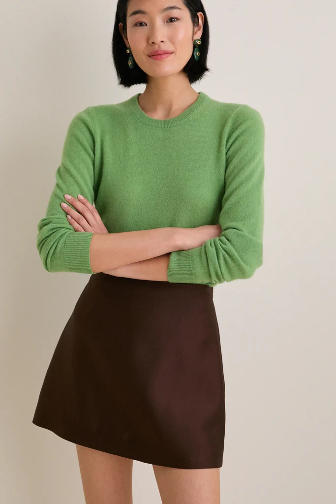 Pistachio Cashmere Crewneck Sweater | Tuckernuck (US)