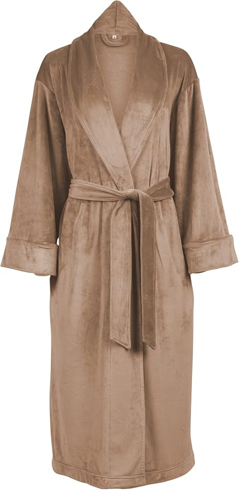 Pure Fiber Cloud Soft Velour Robe | Luxurious Plush Spa Robe for Women | Cozy Lounge Wear & Relax... | Amazon (US)