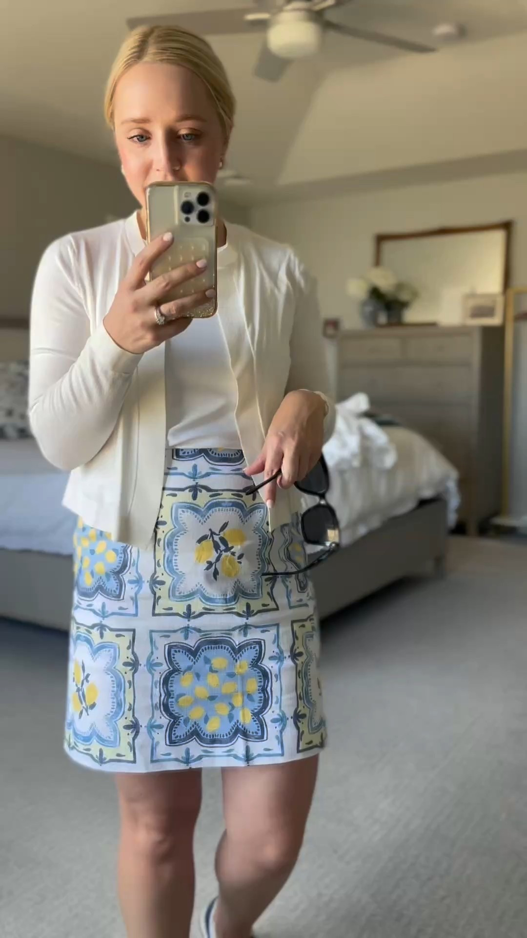 Feeling like spring in this petite lemon skirt! It fits snug and I suggest a size up. Cropped cardigan and sneakers fit tts. 

Mini skirt, spring skirt, petite, spring outfit, petite skirt, loft 

#LTKWatchNow #LTKFindsUnder100 #LTKPetite