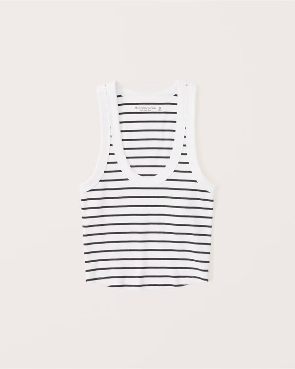 Women's Essential Scoopneck Tank | Women's Tops | Abercrombie.com | Abercrombie & Fitch (US)