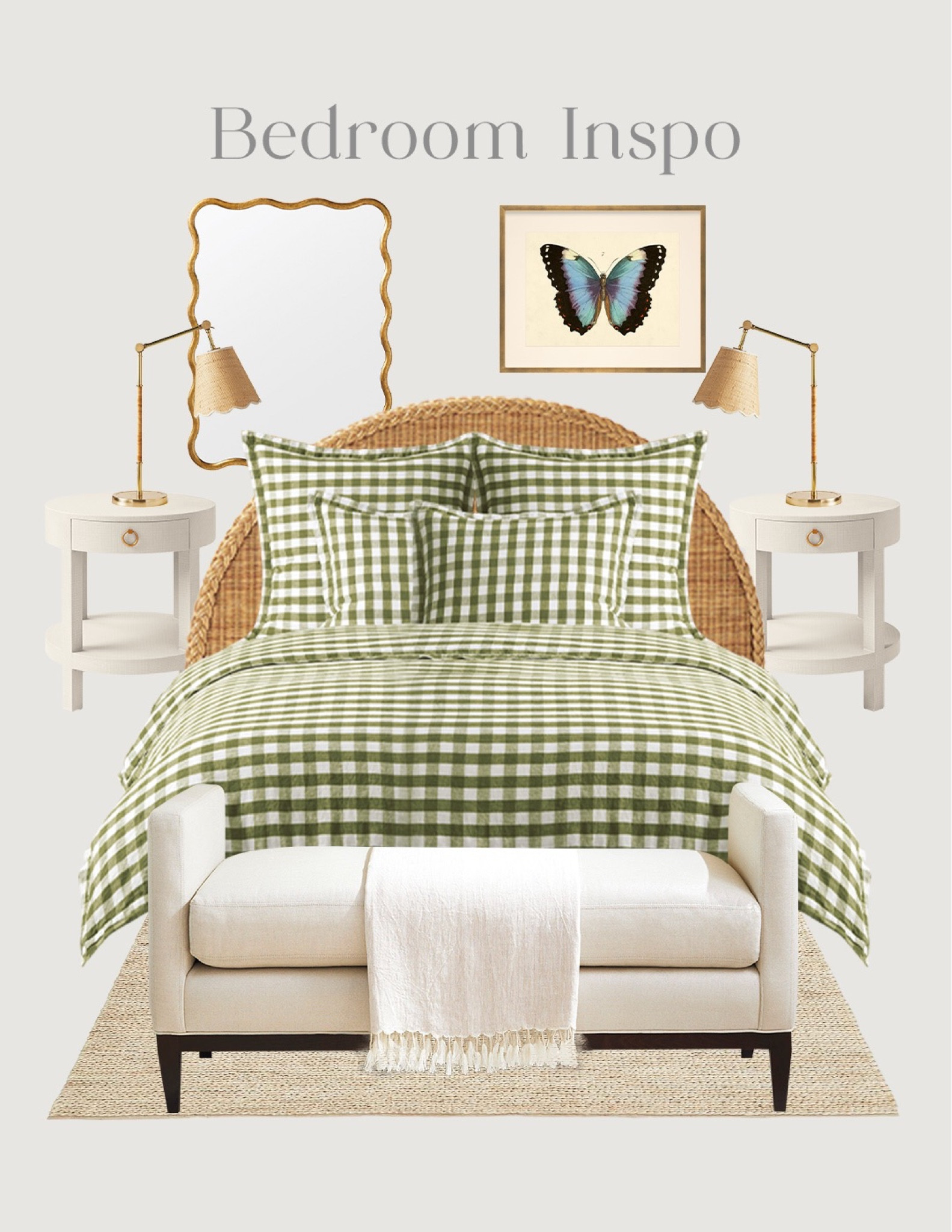 Bright colored natural bedroom decor inspiration! Might redecorate just to have this adorable room😍 all on sale at Serena and Lily rn! 

#LTKFind #LTKhome #LTKSale