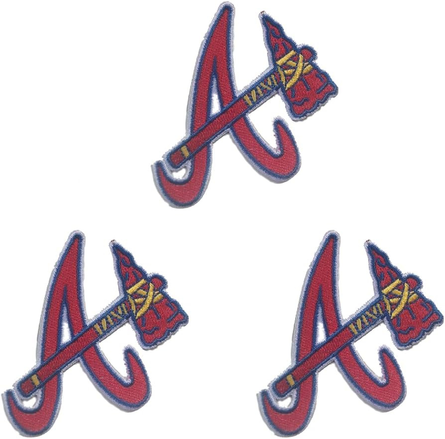 3 Pcs Braves Embroidery Patch Baseball Team Iron-on Sew On Patches for Clothing Jacket Backpack J... | Amazon (US)