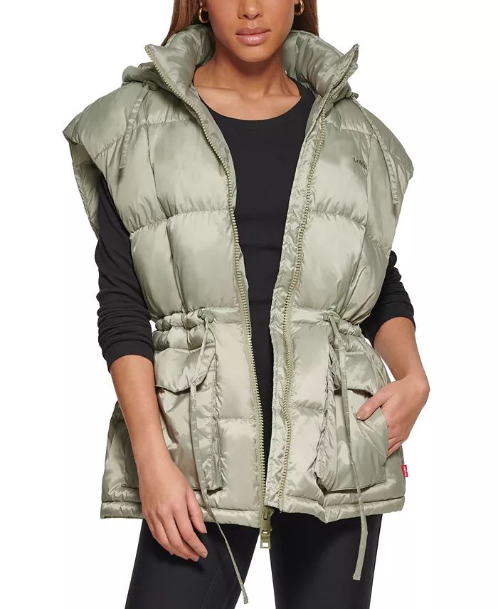 Levi's Women's Hooded Anorak Puffer Vest & Reviews - Coats & Jackets - Women - Macy's | Macys (US)