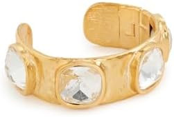 Kenneth Jay Lane Women's Hammered Hinged Cuff Bracelet | Amazon (US)